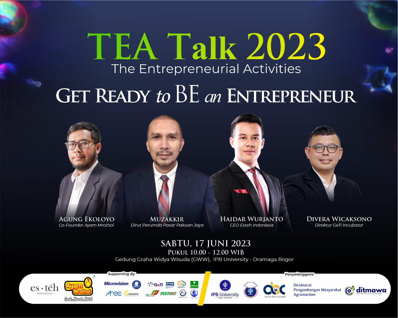 The Entrepreneur Activities Talk (TEA-Talk) 2023